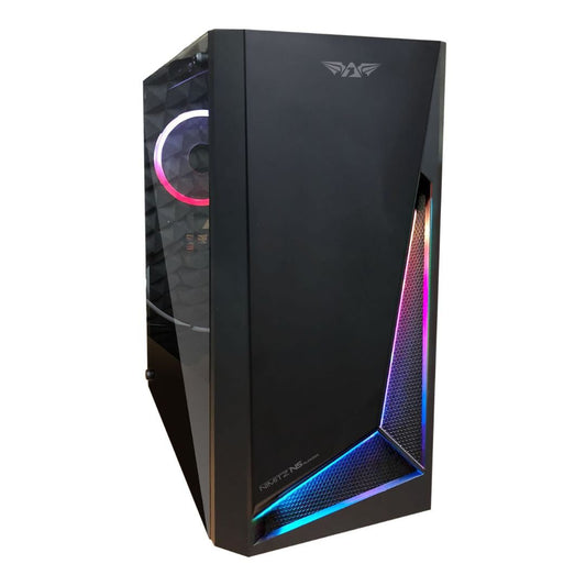 Armaggeddon Nimitz N5 Aurora Micro - ATX Gaming Case (No Fans) - Black - RetroguySA
