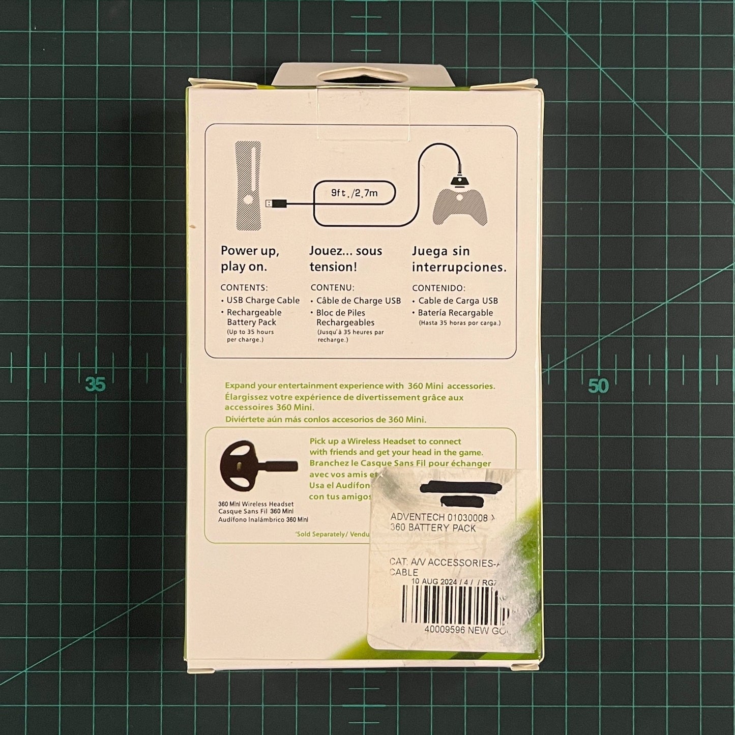 Play and Charge Kit | Generic 3rd Party | Xbox 360 | New Accessories - RetroguySA