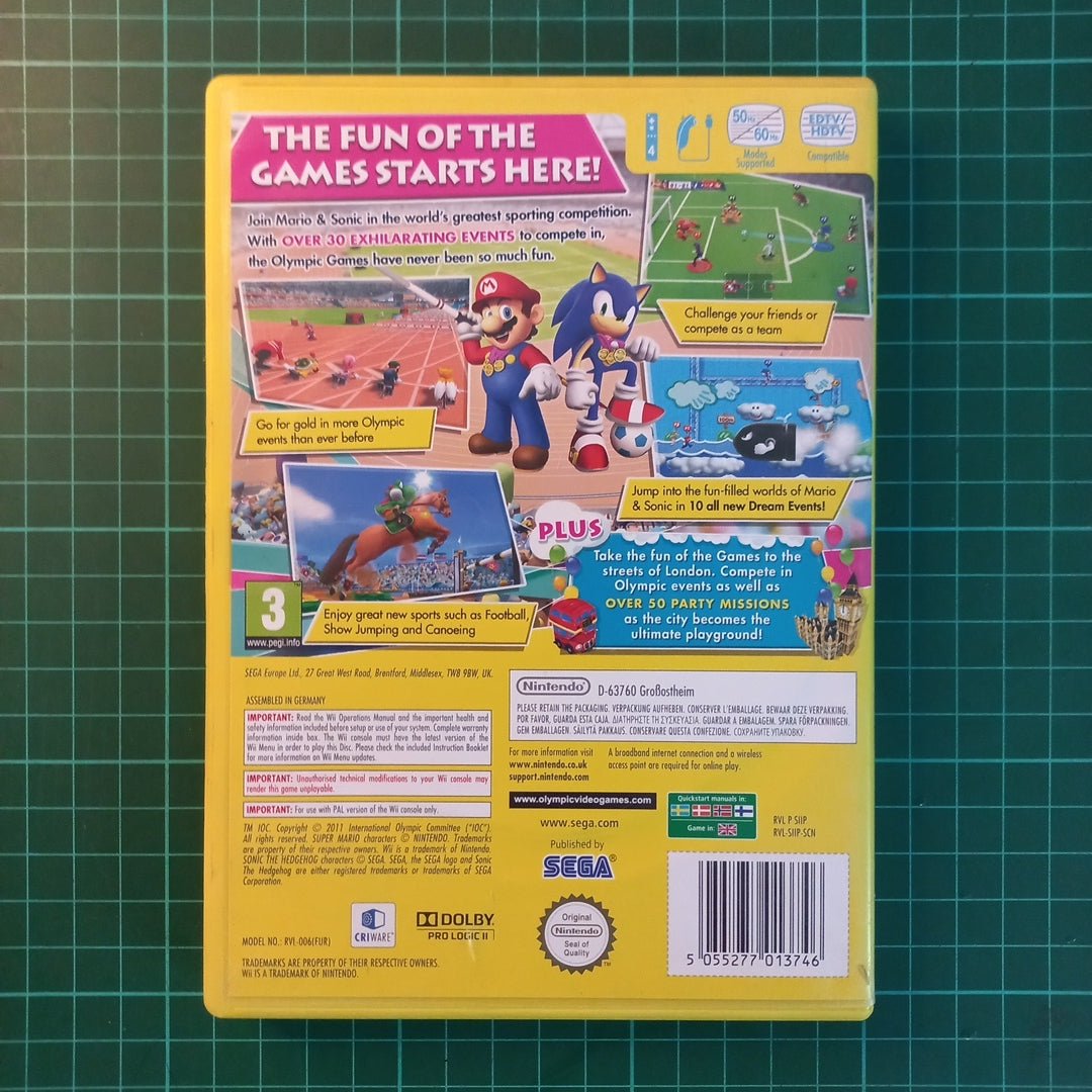 Mario & Sonic at the London 2012 Olympic Games | Wii | Nintendo Wii | Used Game - RetroguySA