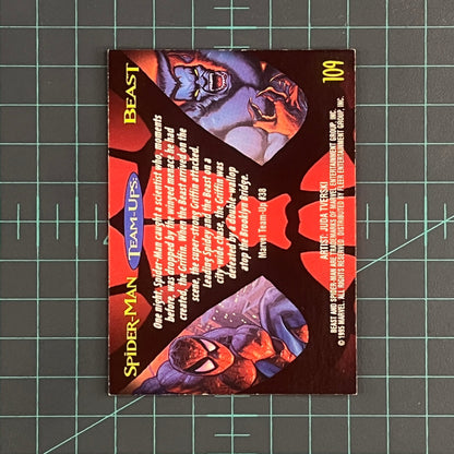 109 Beast | 1995 | Gold Foil Signature Series | Fleer Ultra Spider - Man | Trading Card - RetroguySA