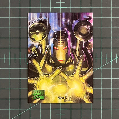 109 War Machine | Devries | 1995 | Marvel Masterpieces | Trading Card - RetroguySA