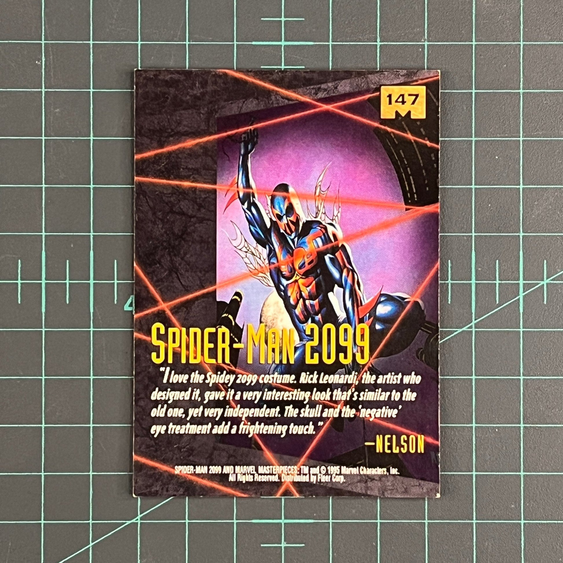 147 Spider - Man 2099 | Nelson | 1995 | Marvel Masterpieces | Trading Card - RetroguySA
