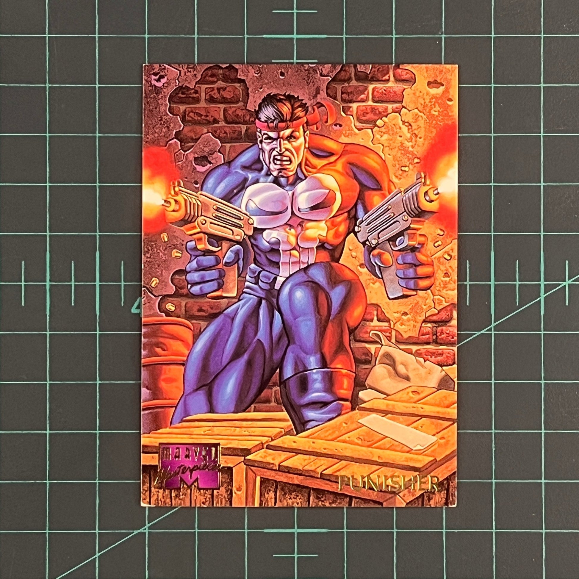 81 Punisher | Scanlan | 1995 | Marvel Masterpieces | Trading Card - RetroguySA
