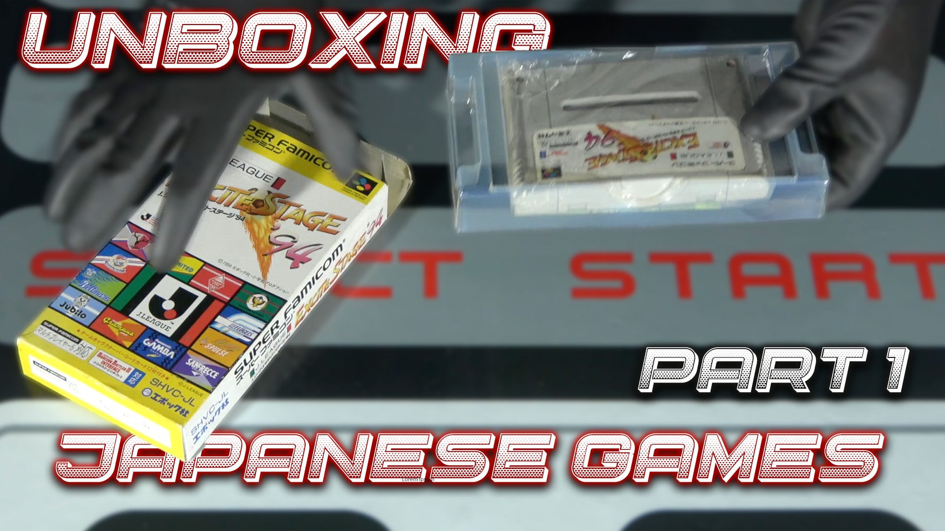 Load video: A 17-minute unboxing video of retro video games imported from Japan. The two hosts from RetroGuySA unbox games for consoles including Super Famicom, PSP, and PS2, commenting on the condition of the games and expressing their excitement. The video is the first part of a series.