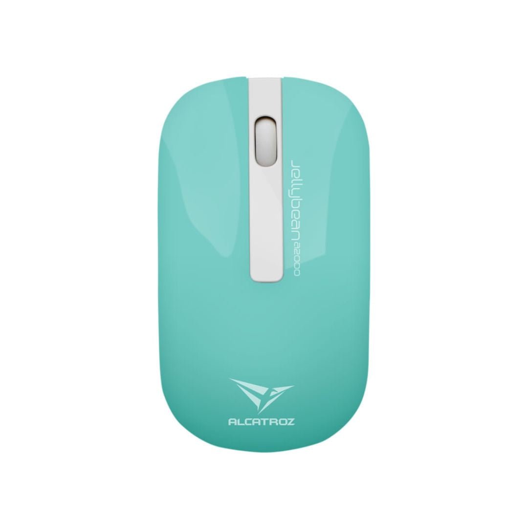 Alcatroz A2000 Jellybean Wireless Keyboard and Mouse Combo - White/Mint - RetroguySA