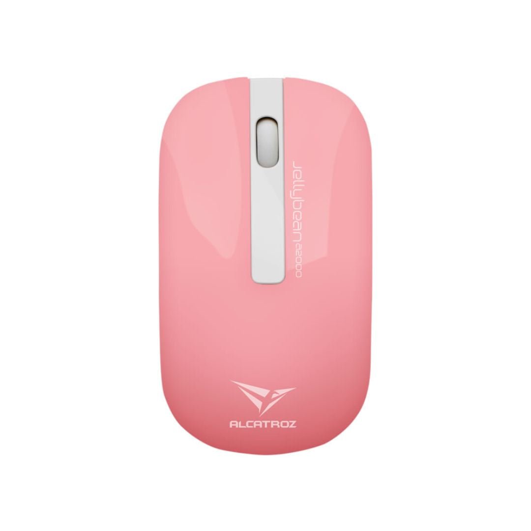 Alcatroz A2000 Jellybean Wireless Keyboard and Mouse Combo - White/Peach - RetroguySA