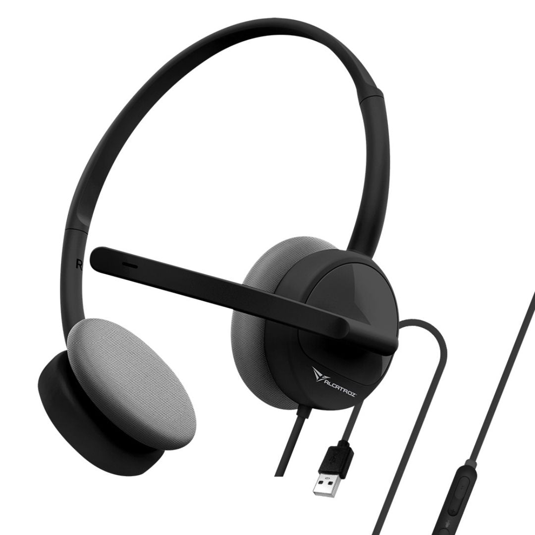 Alcatroz XP 1U USB Headset with Mic - Black - RetroguySA