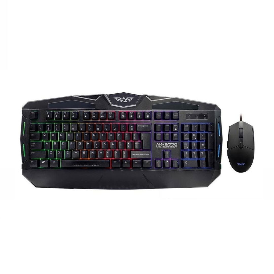 Armaggeddon AK - 6770 Kalashikov Gaming Keyboard and Mouse - RetroguySA