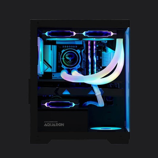 Armaggeddon Aquaron MicroATX Gaming Case - Black - RetroguySA