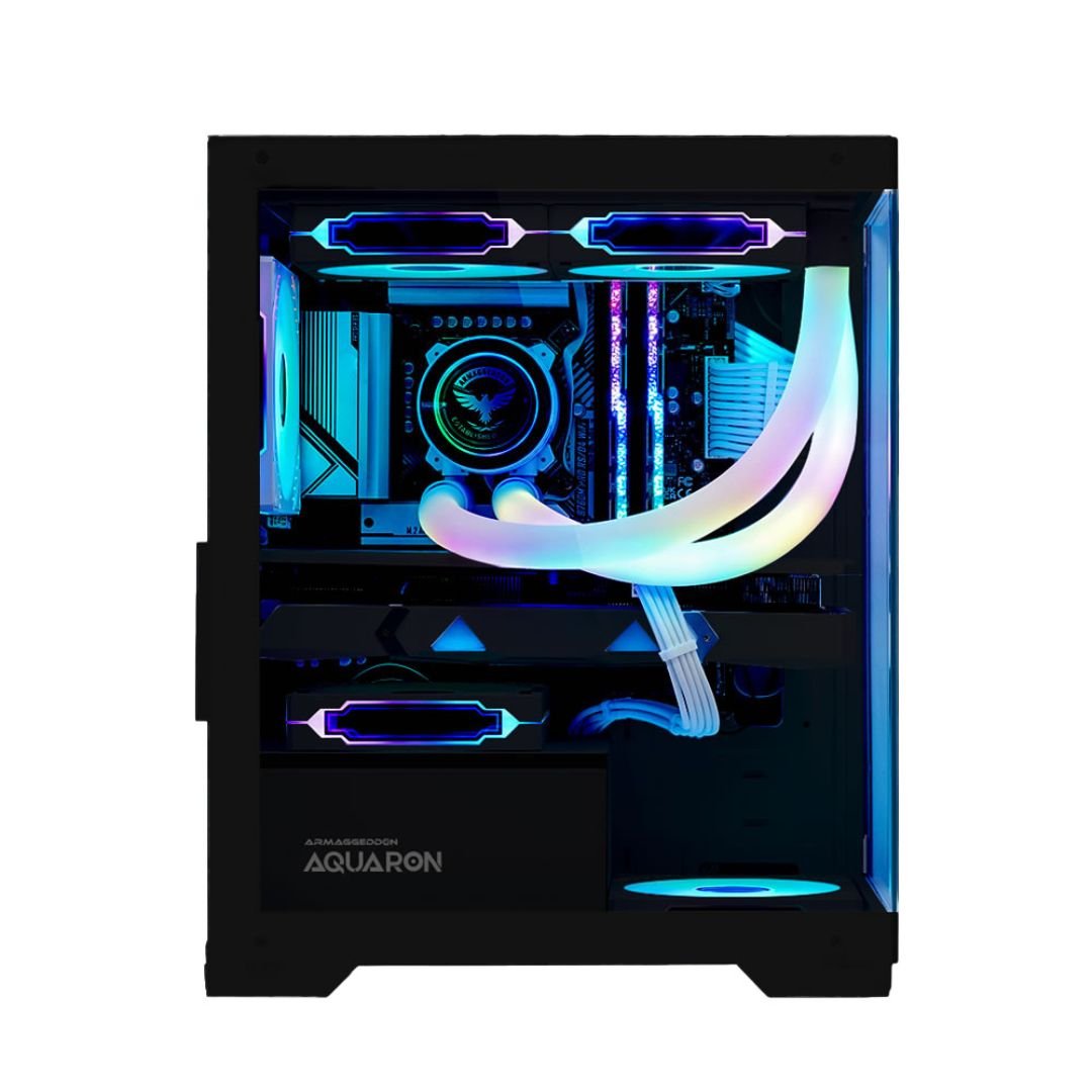 Armaggeddon Aquaron MicroATX Gaming Case - Black - RetroguySA