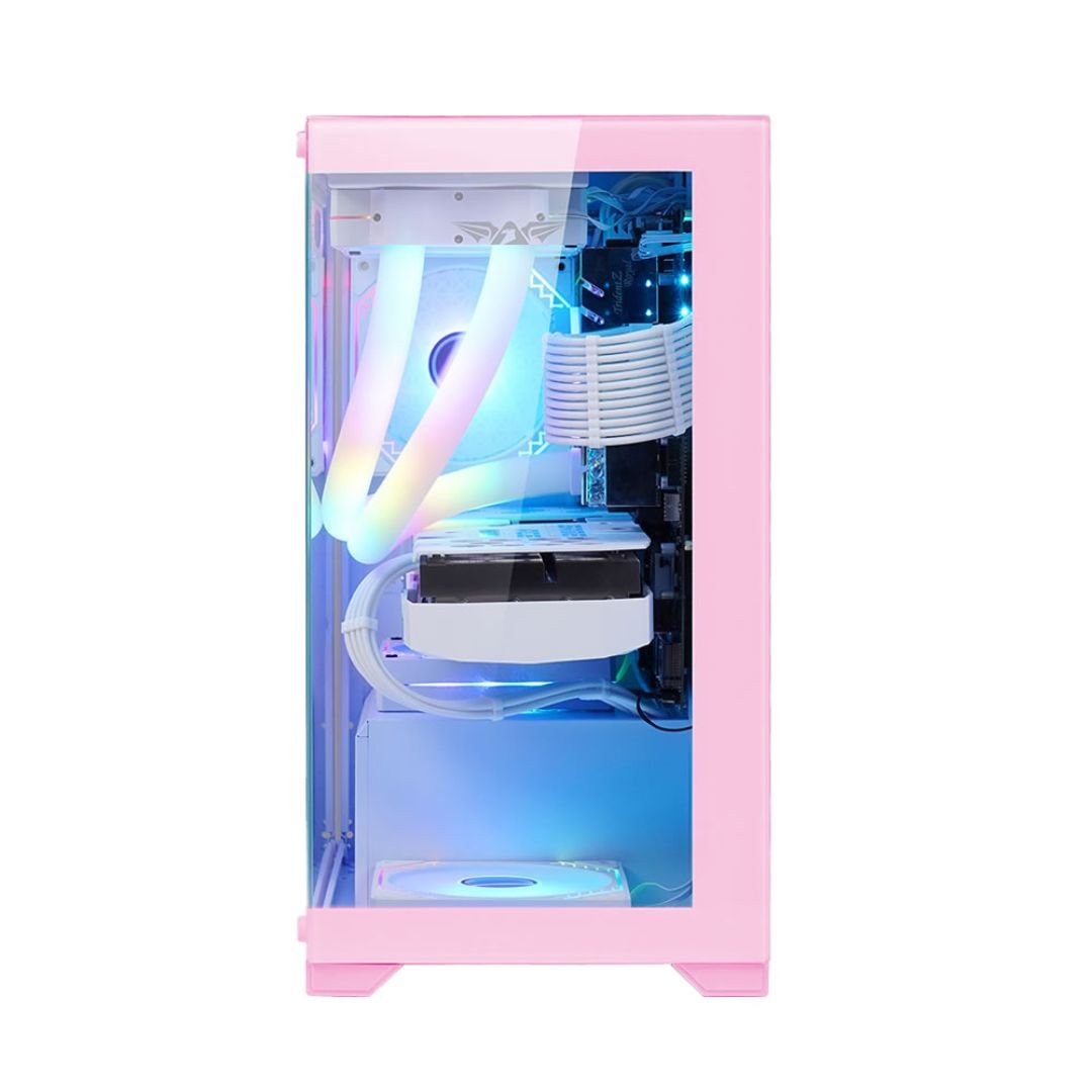 Armaggeddon Aquaron MicroATX Gaming Case - Pink - RetroguySA