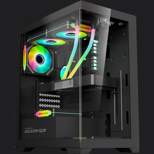 Armaggeddon Aquaron Pro ATX Gaming Case - Black - RetroguySA