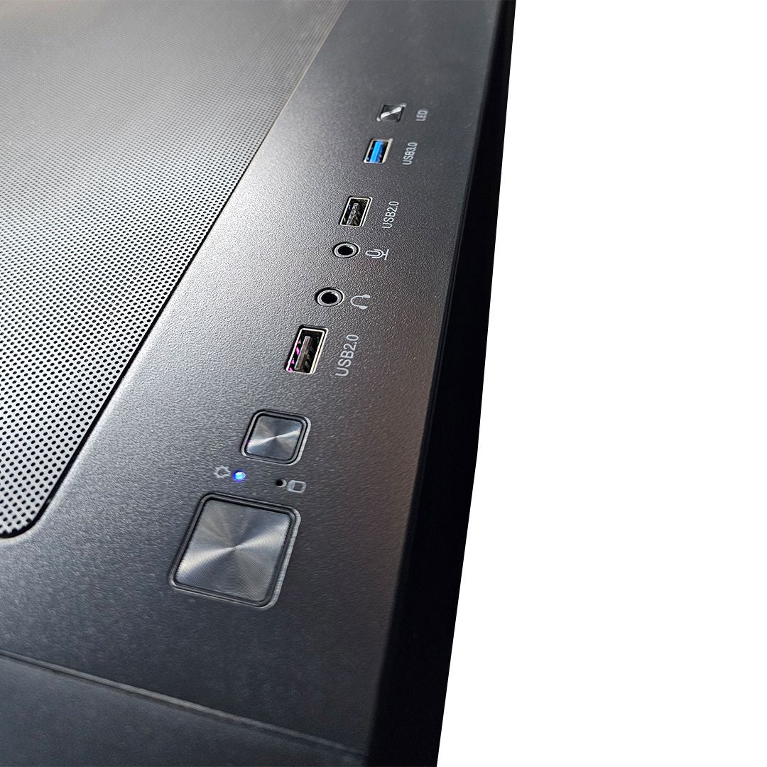 Armaggeddon Aquaron X - Curve 285 MicroATX Gaming Case - White - RetroguySA
