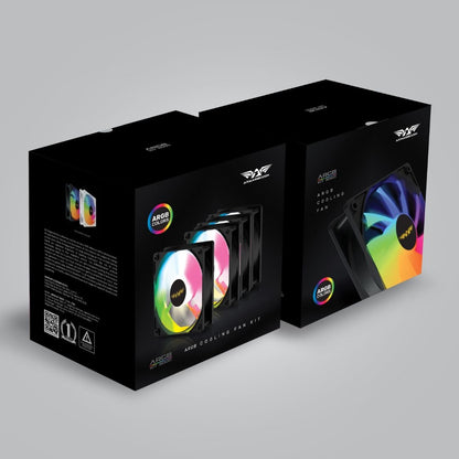 Armaggeddon ARGB KIT 5000 Cooling 12cm Fan Kit - Black - RetroguySA