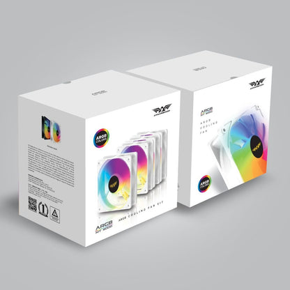 Armaggeddon ARGB KIT 5000 Cooling 12cm Fan Kit - White - RetroguySA