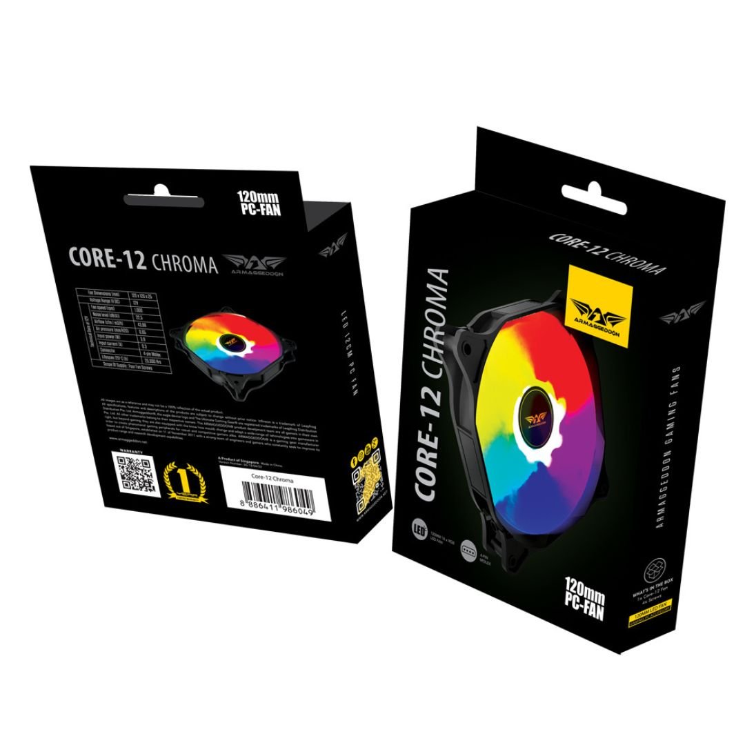 Armaggeddon Core - 12 Chroma 120mm Fan - RetroguySA