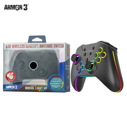 Armor3 NuRival Wireless Hall Effect Stick Game Controller For Switch - Black - RetroguySA
