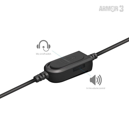 Armor3 SoundTac Universal Gaming Headset - Red - RetroguySA