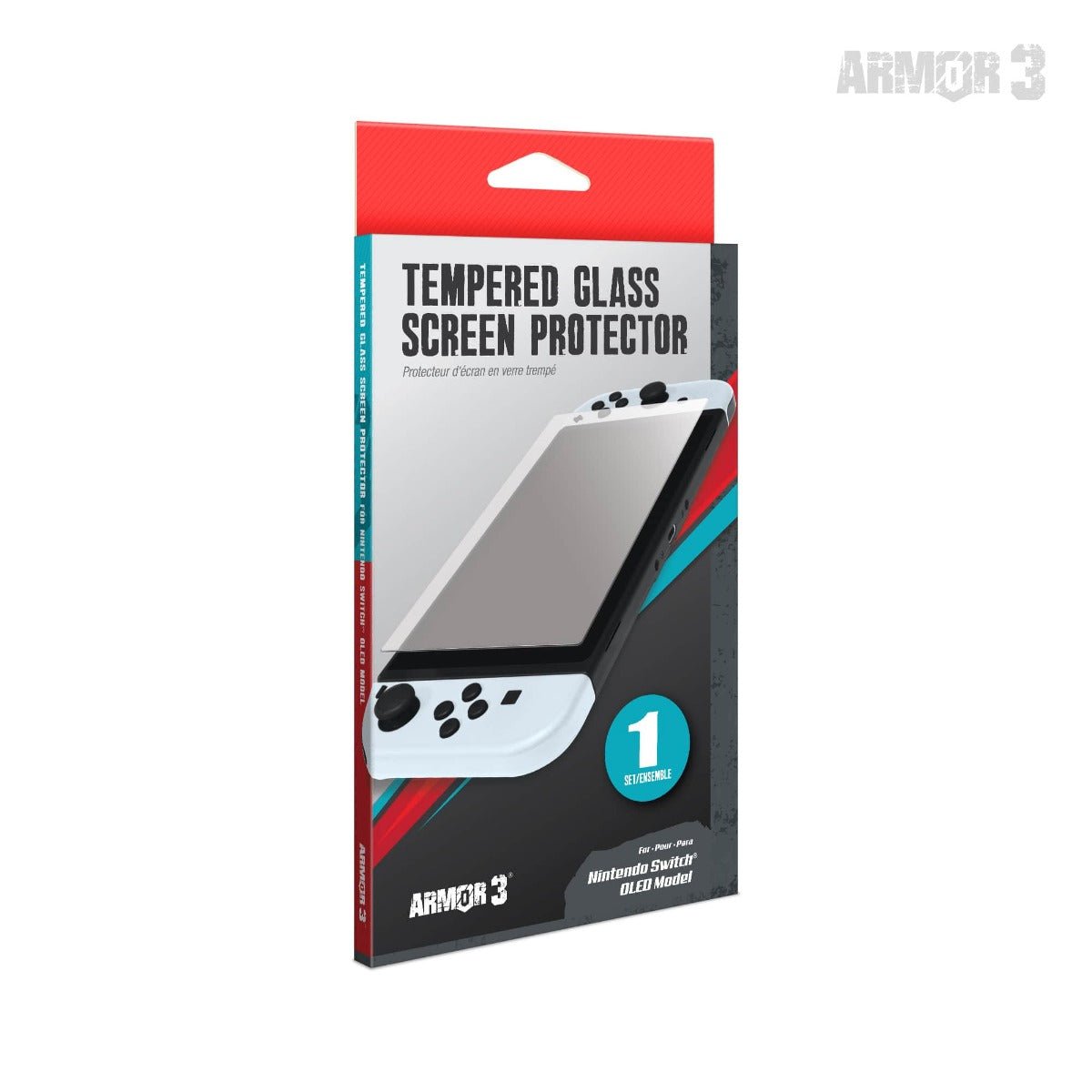 Armor3 Tempered Glass Screen Protector For Nintendo Switch OLED - RetroguySA