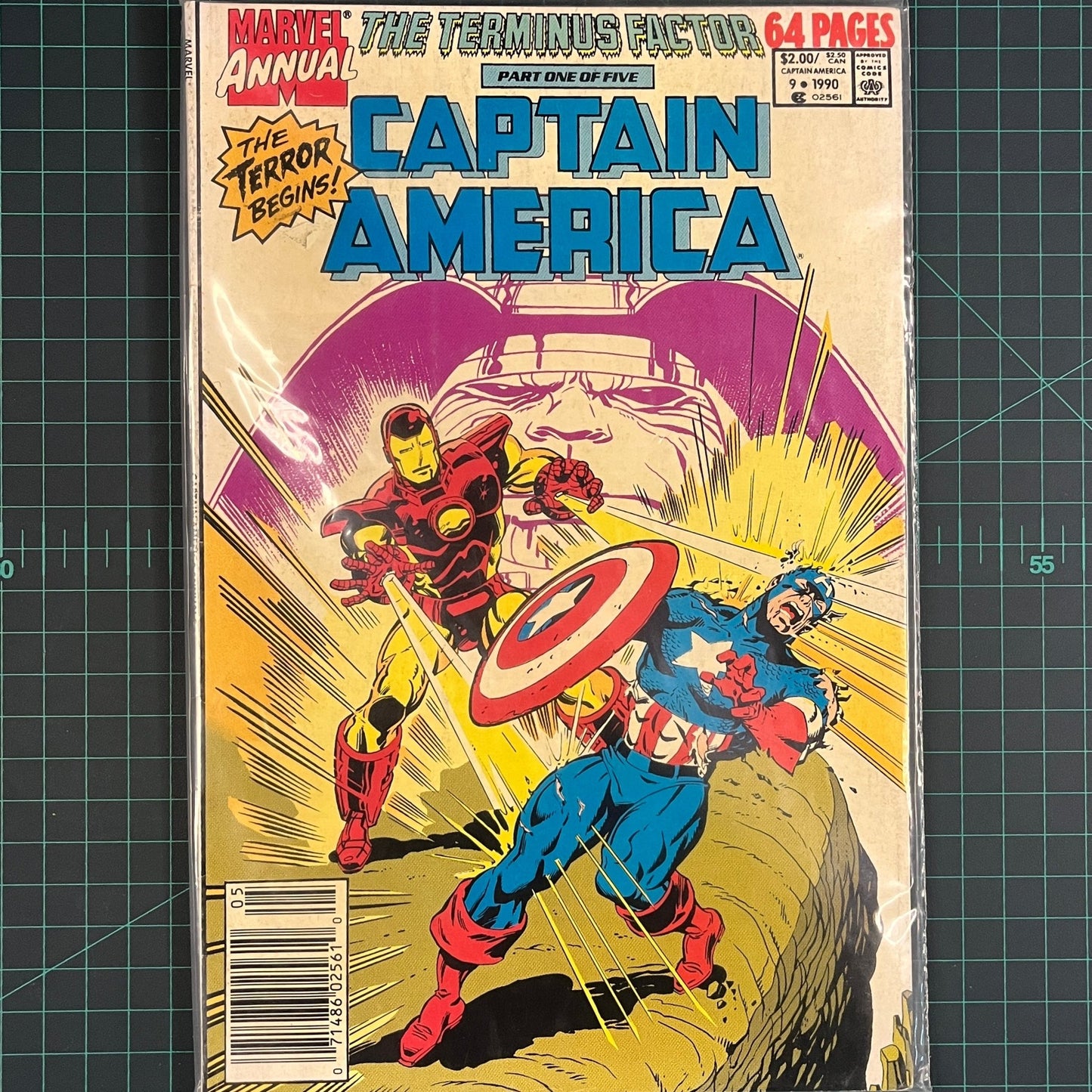 Captain America Annual [Newsstand] #9 | 1990 | Comic | Marvel | Comic Book - RetroguySA