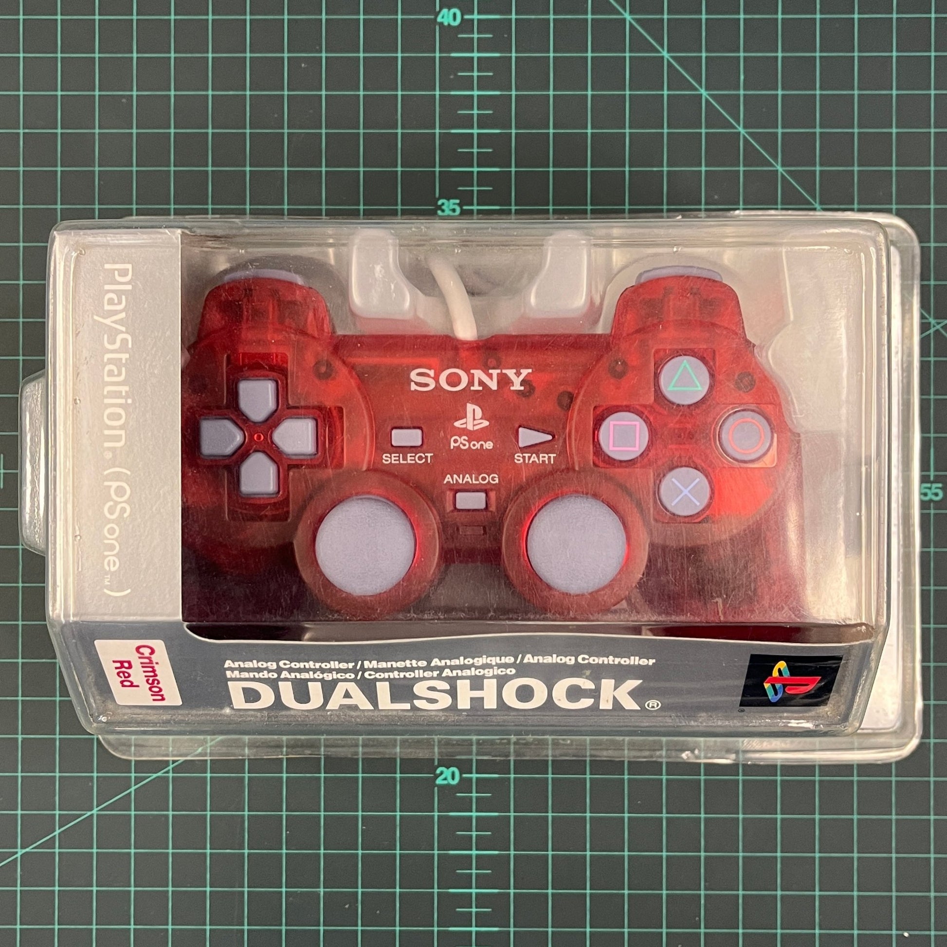 Dualshock Controller | Crimson Red | Playstation 1 | PS1 | New Accessories - RetroguySA