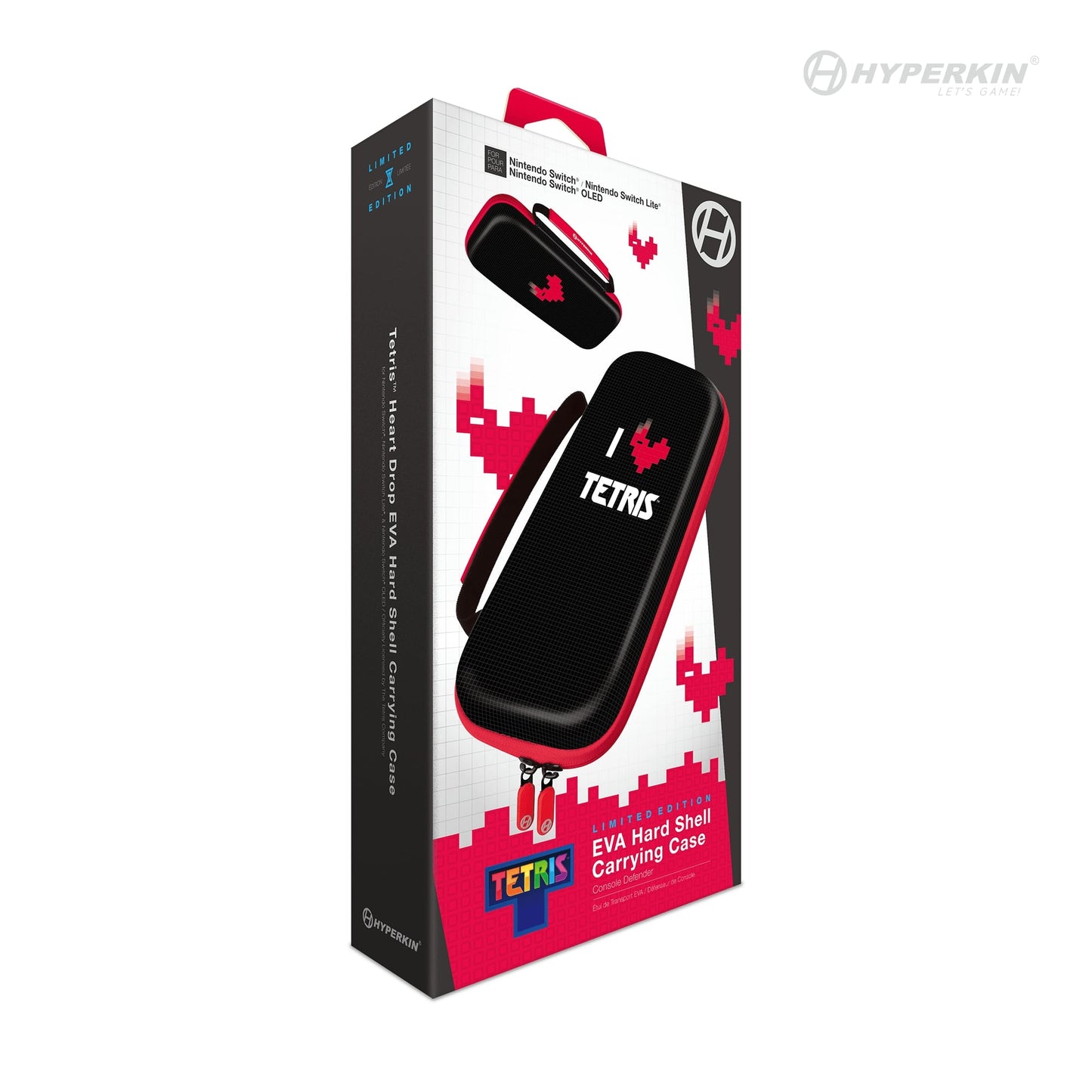 Hyperkin Limited Edition Official Tetris EVA Hard Shell Carrying Case - Heart Drop - RetroguySA