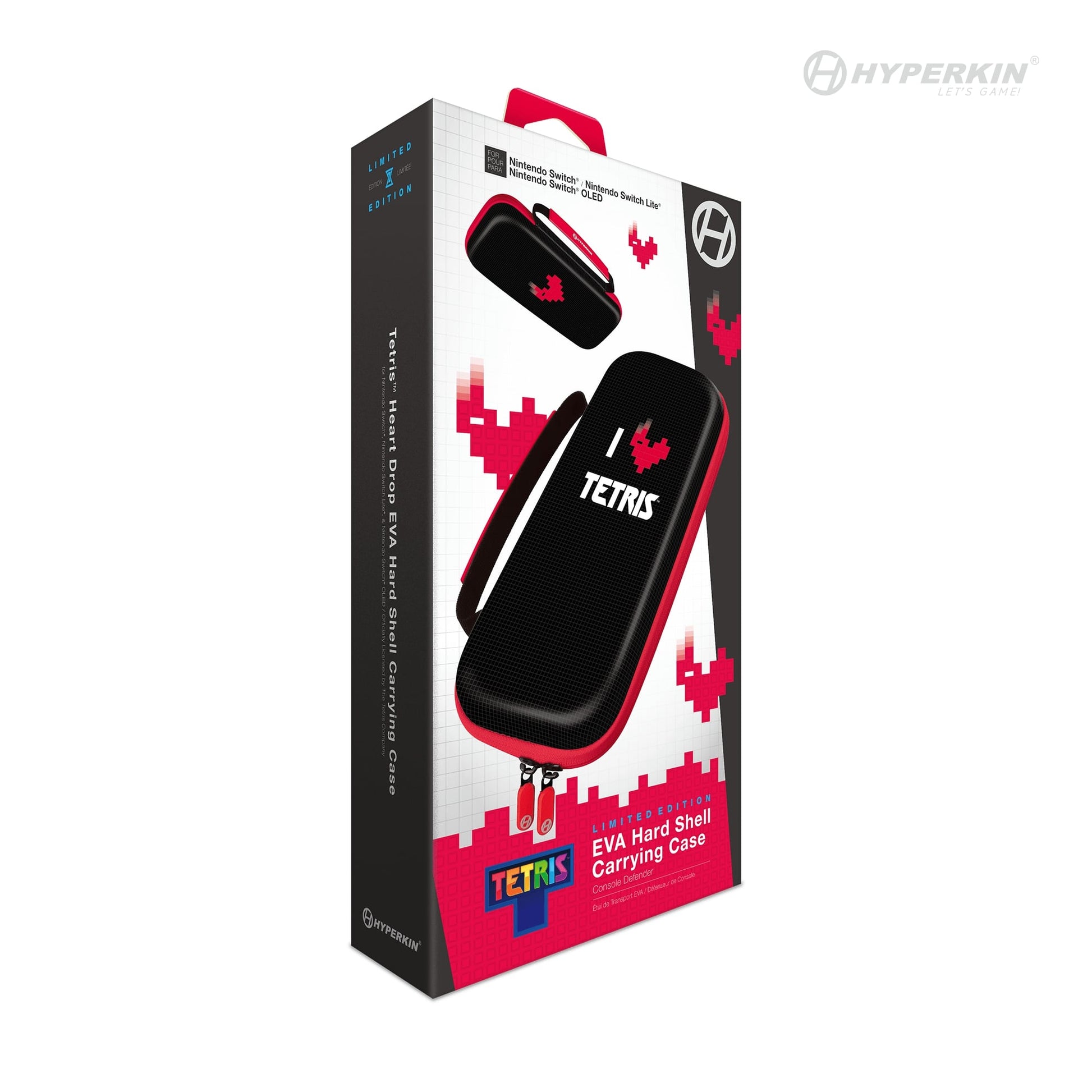 Hyperkin Limited Edition Official Tetris EVA Hard Shell Carrying Case - Heart Drop - RetroguySA
