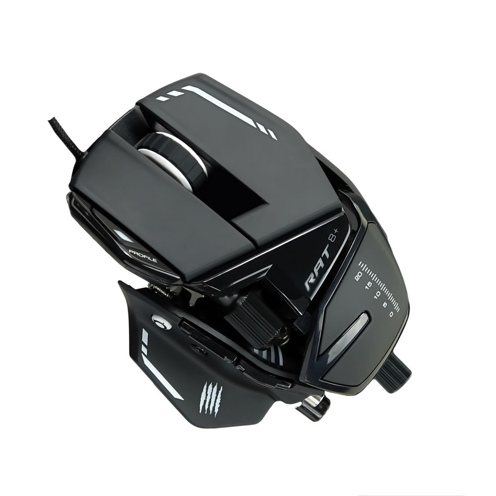 Mad Catz R.A.T. 8+ Wired Fully Adjustable Gaming Mouse - Black - RetroguySA