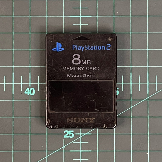 Memory Card: 8MB | Black | Playstation 2 | PS2 | Accessories - RetroguySA