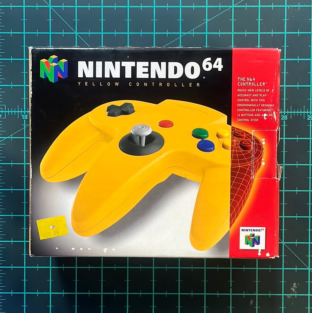 Nintendo N64 Controller | Yellow | Nintendo 64 | N64 | Accessories - RetroguySA