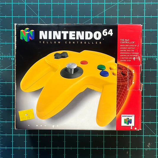 Nintendo N64 Controller | Yellow | Nintendo 64 | N64 | Accessories - RetroguySA