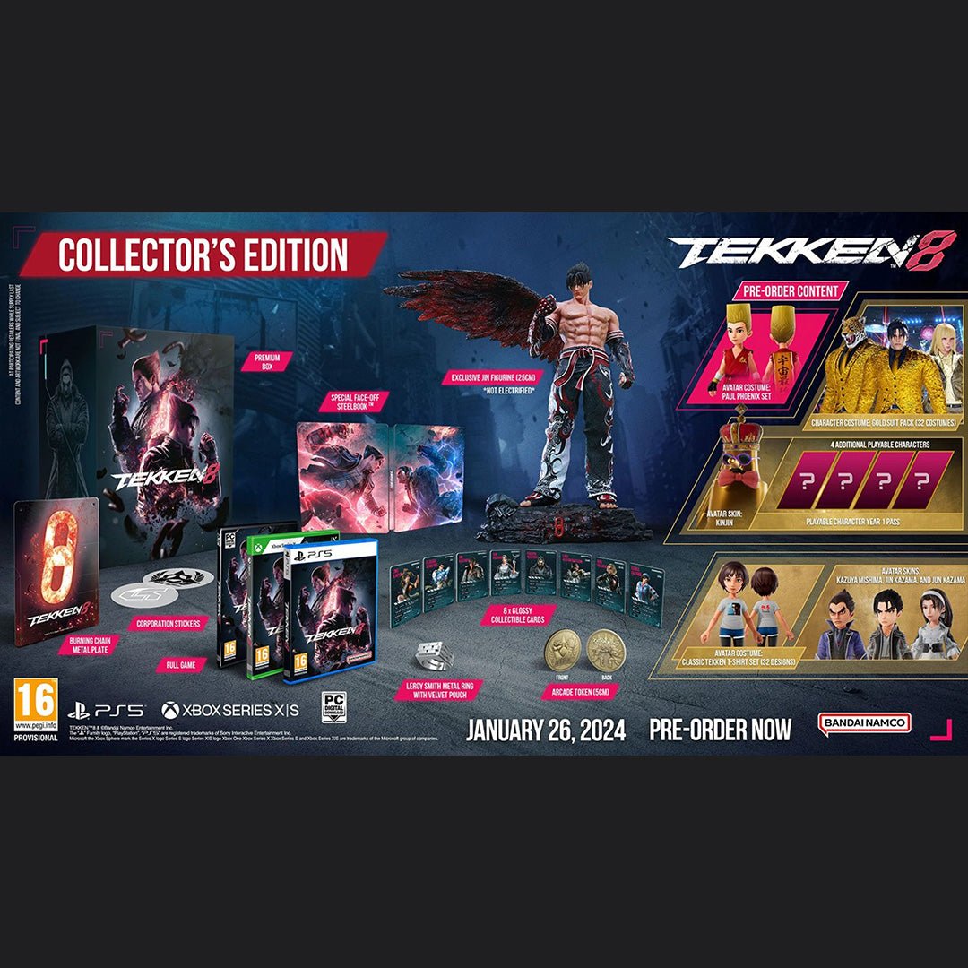 Tekken 8: Collector's Edition | PS5 | Playstation 5 | New Factory Sealed Game - RetroguySA