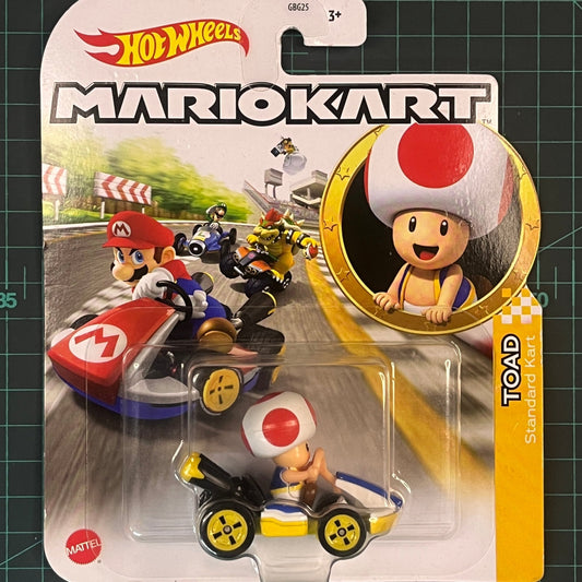 Toad: Standard Kart | Mario Kart | 2023 | Hot Wheels - RetroguySA
