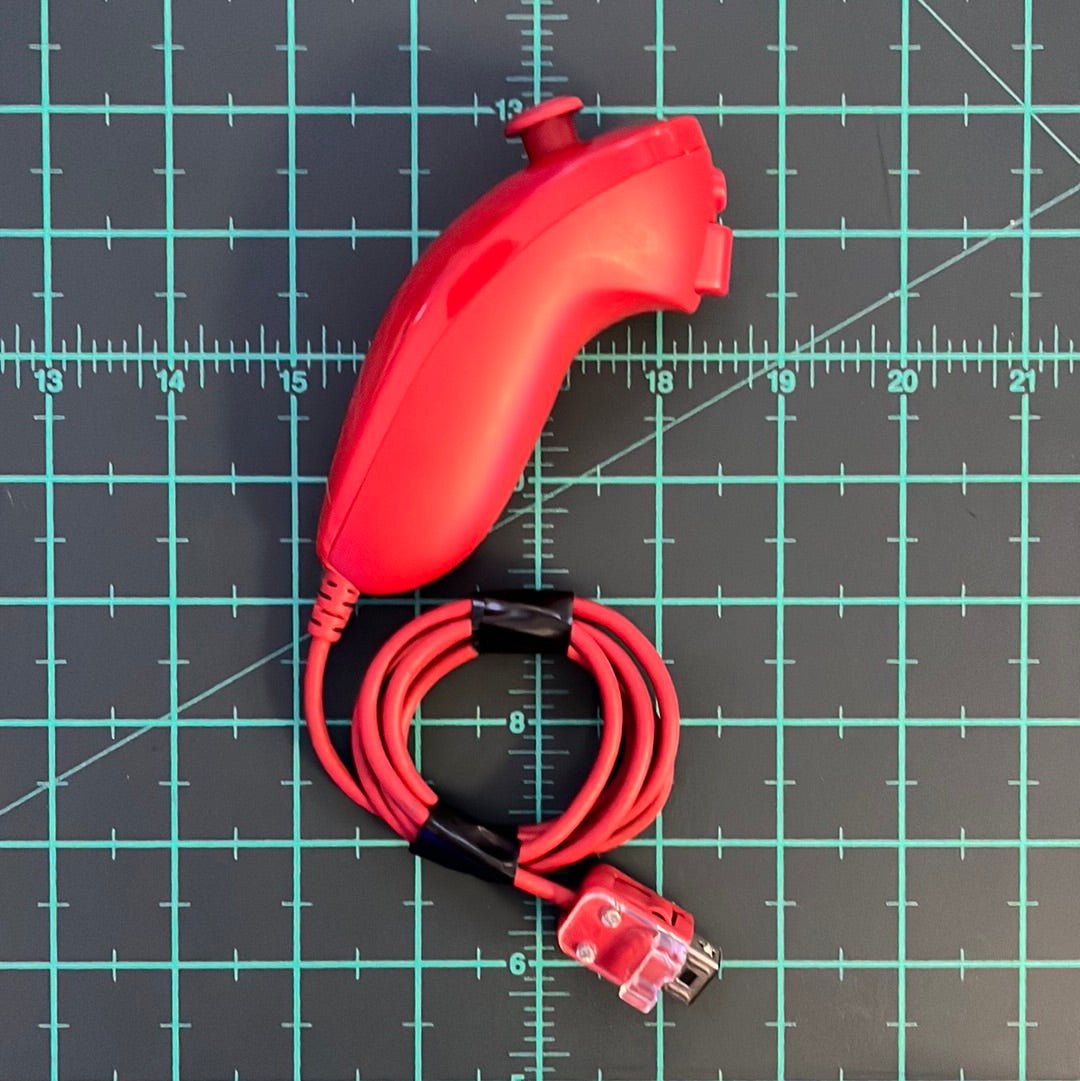 Wii Nunchuck | Controller | Nintendo Wii | Wii | Red | Accessories | Used - RetroguySA