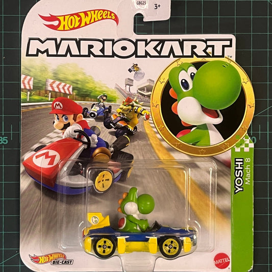 Yoshi: Mach 8 | Mario Kart | 2023 | Hot Wheels - RetroguySA