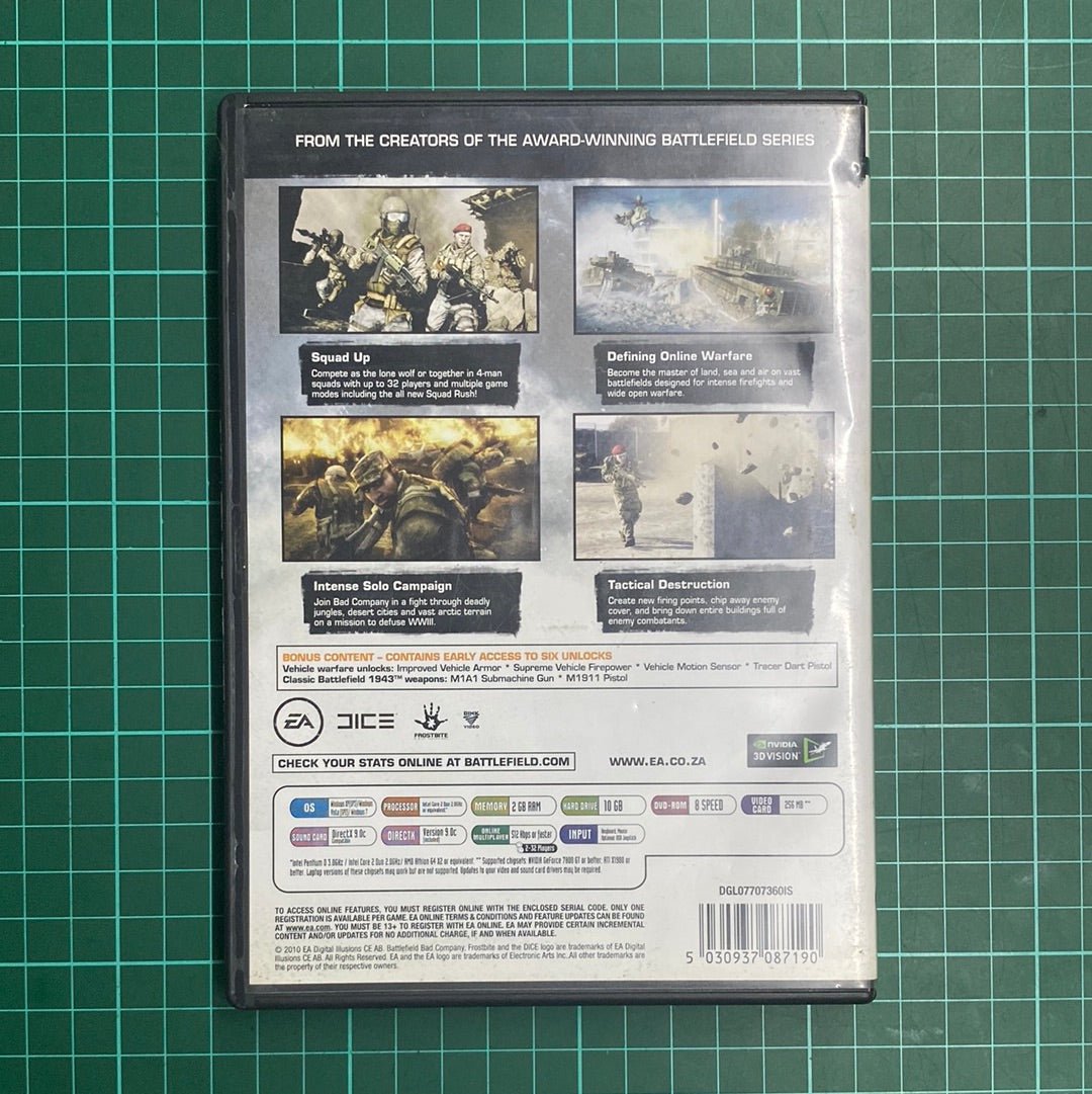 Battlefield: Bad Company 2 | Limited Edition | EA Games| PC | Used Game - RetroguySA