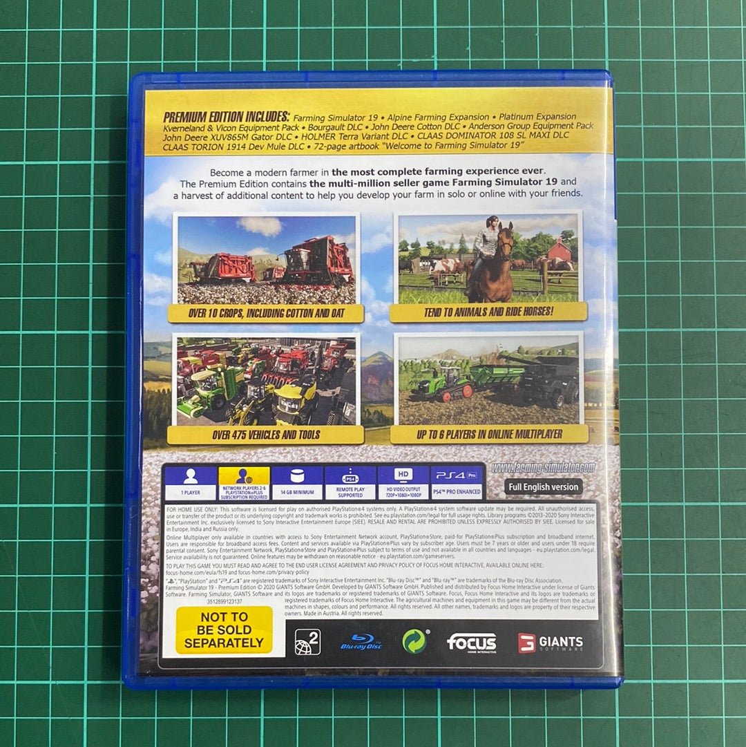 Farming Simulator 19 | Premium Edition | Playstation 4 | PS4 | Used Game - RetroguySA