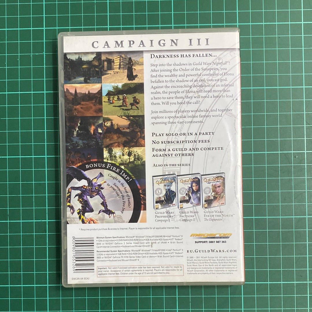Guild Wars: Nightfall | Super Hits | PC | Used Game | No Manual - RetroguySA