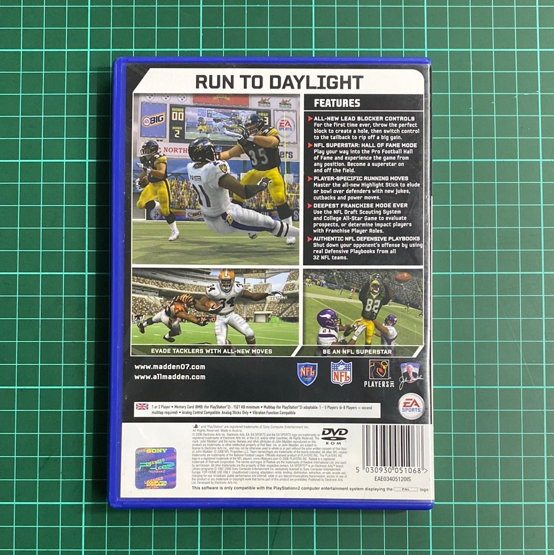 Madden NFL 07 | PlayStation 2 | PS2 | Used Game - RetroguySA