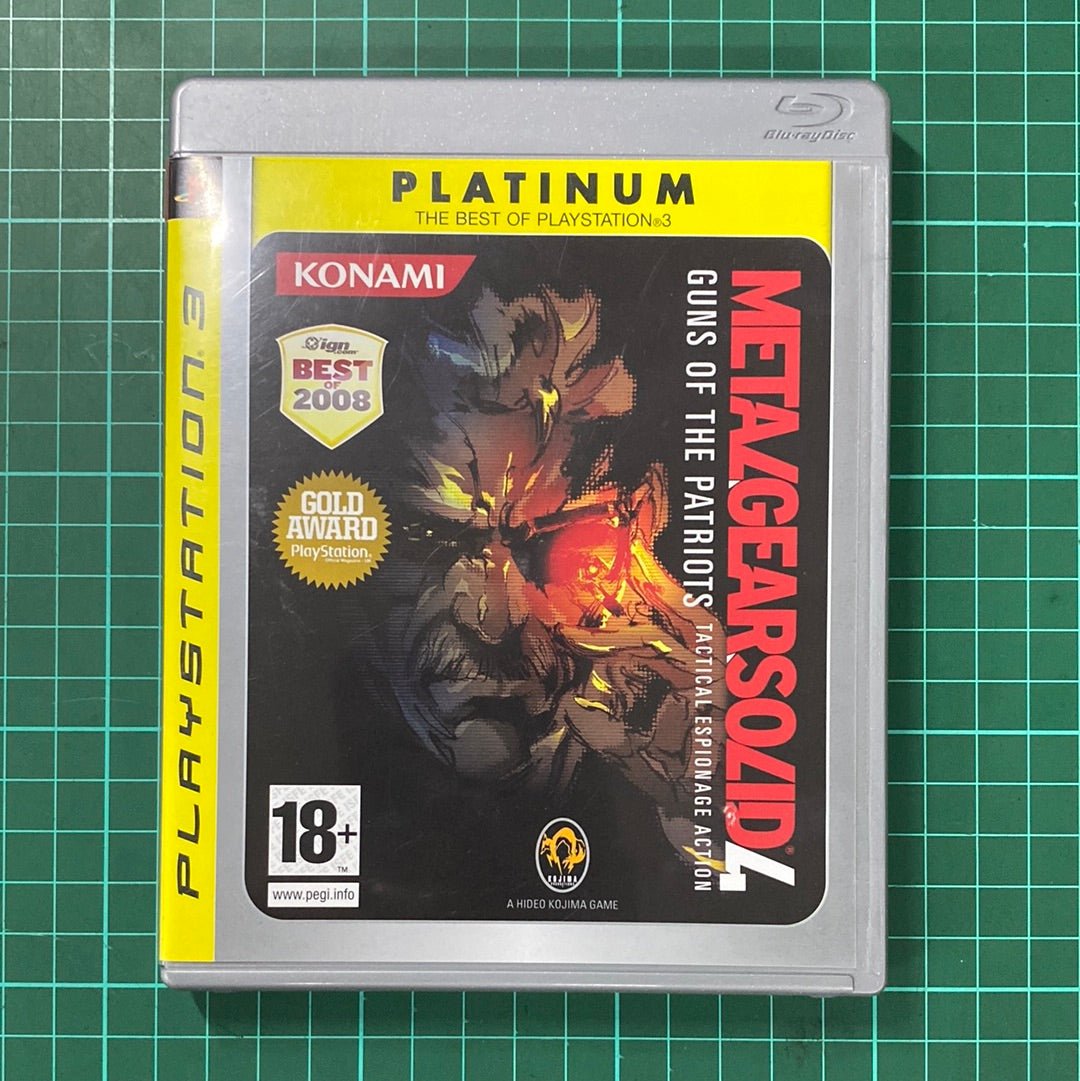 Metal Gear Solid 4 : Guns of the Patriots | PS3 | Platinum | Playstation 3 | Used Game - RetroguySA