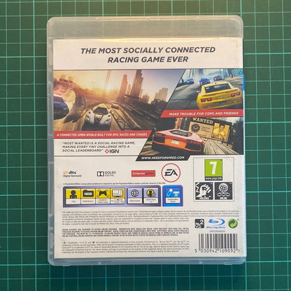 Need for Speed : Most Wanted | PS3 | Playstation 3 | Used Game | No Manual - RetroguySA
