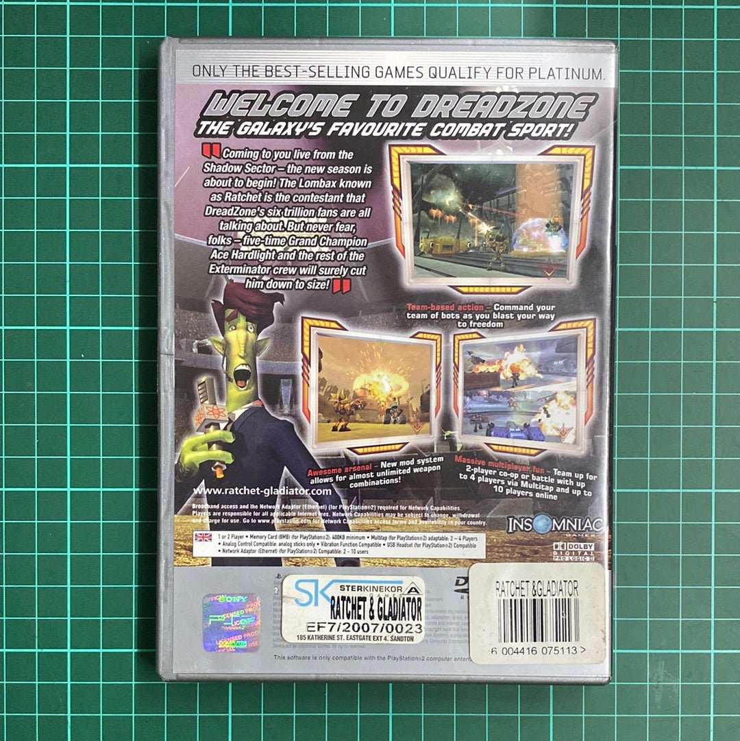 Ratchet Gladiator | PS2 | PlayStation 2 | Platinum | Used Game - RetroguySA