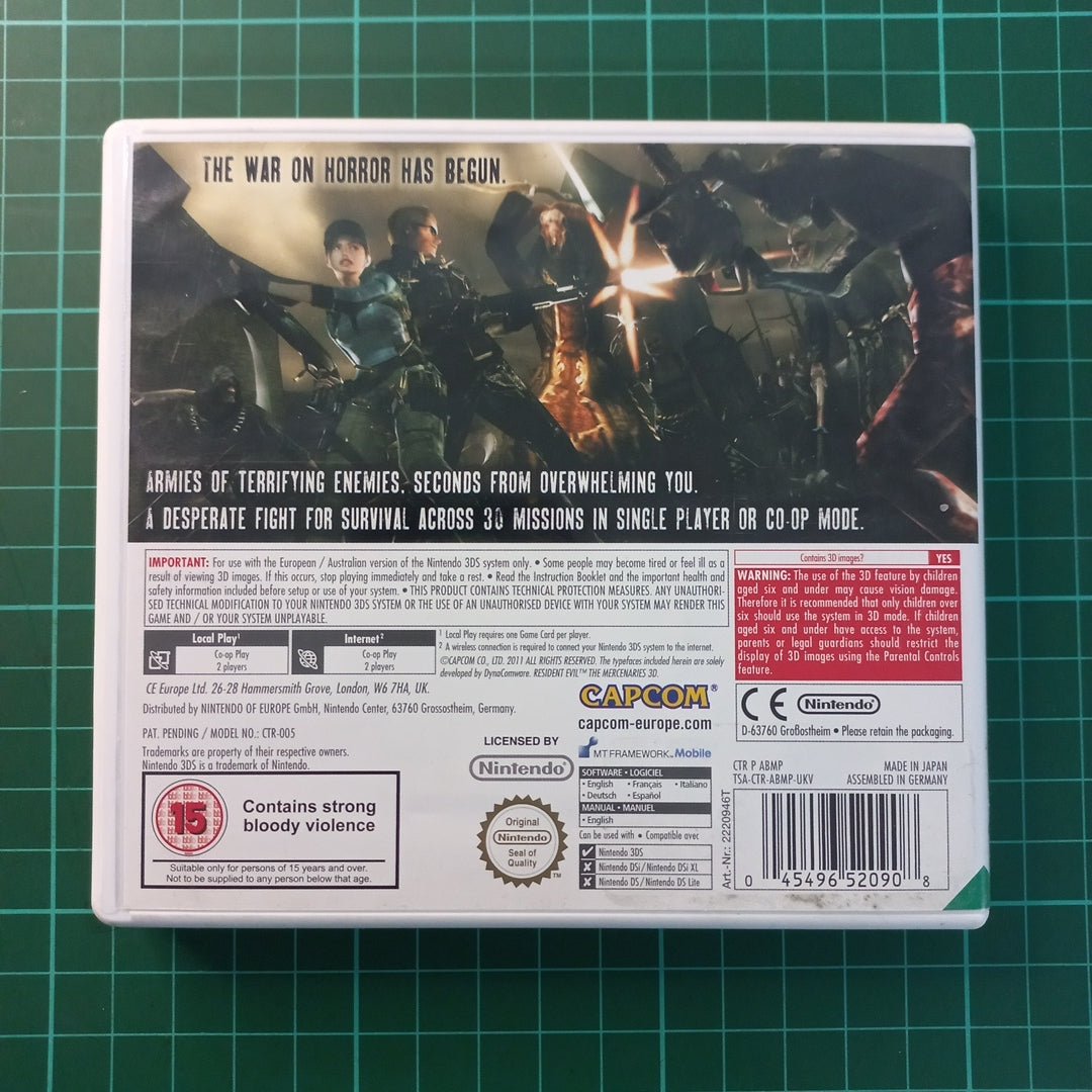 Resident Evil : The Mercenaries 3D | Nintendo 3DS | 3DS | Used Game - RetroguySA